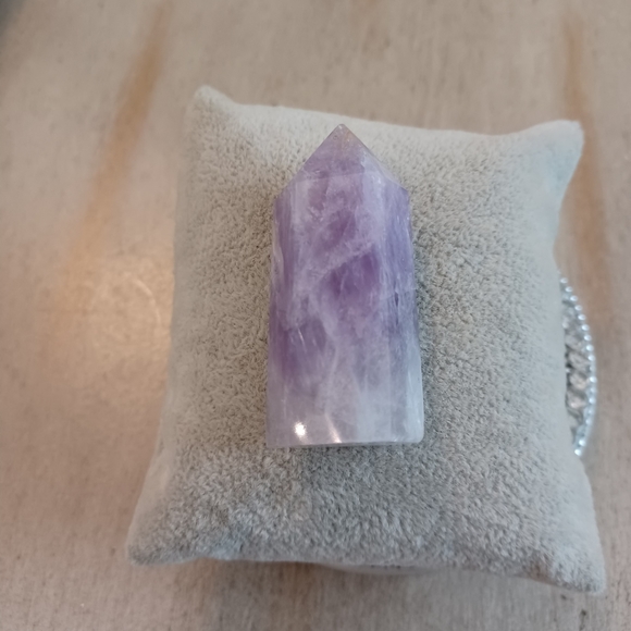 Purple Fluorite Crystal Point Tower - Picture 3 of 12